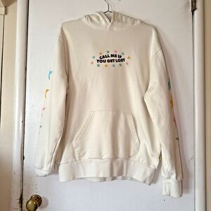 Tyler the Creator Call Me If You Get Lost License Hoodie Sweatshirt Cream Med